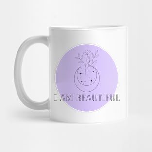 Affirmation Collection - I Am Beautiful (Purple) Mug